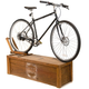 The Detroit Bikes DB-E in a Gloss Black finish photographed perched atop a wooden crate.
